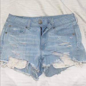 American eagle high-waisted shorts